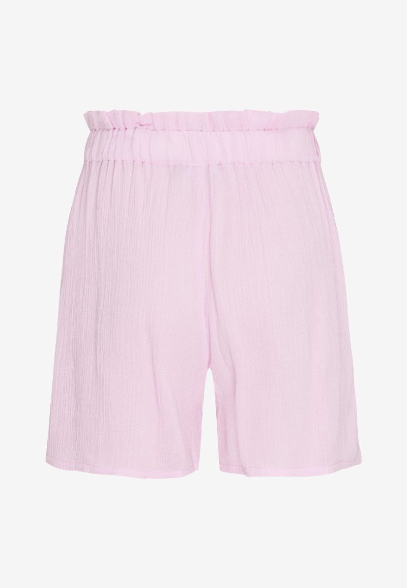 Crinkle shorts with paperbag waist