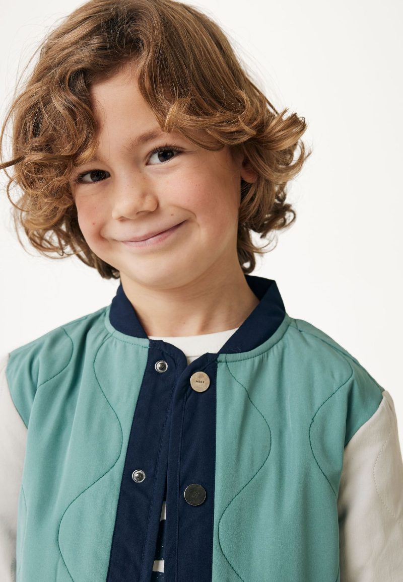 Colorblock jacket with padding