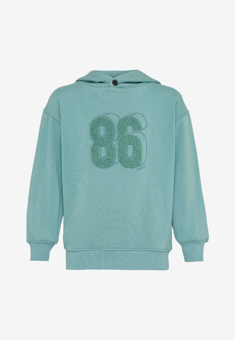 Hooded sweater with artwork