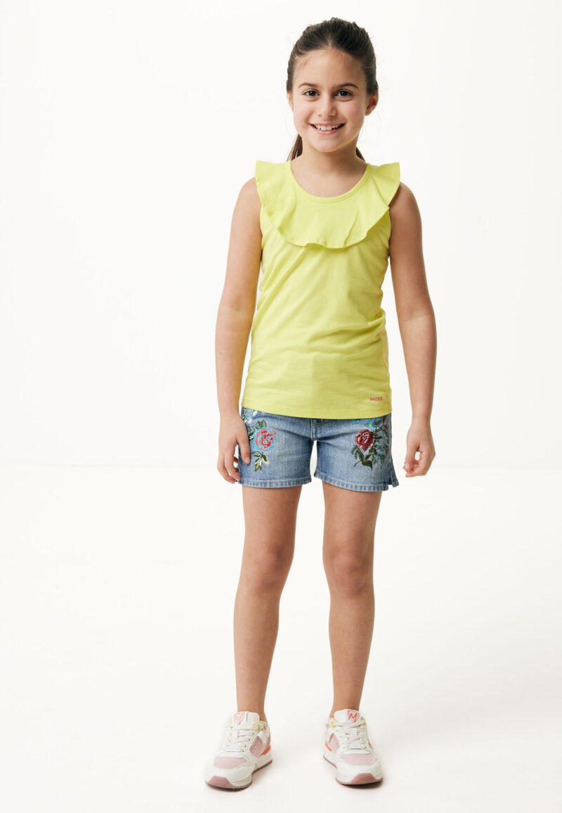 FLORA Mid waist/ Jeans shorts